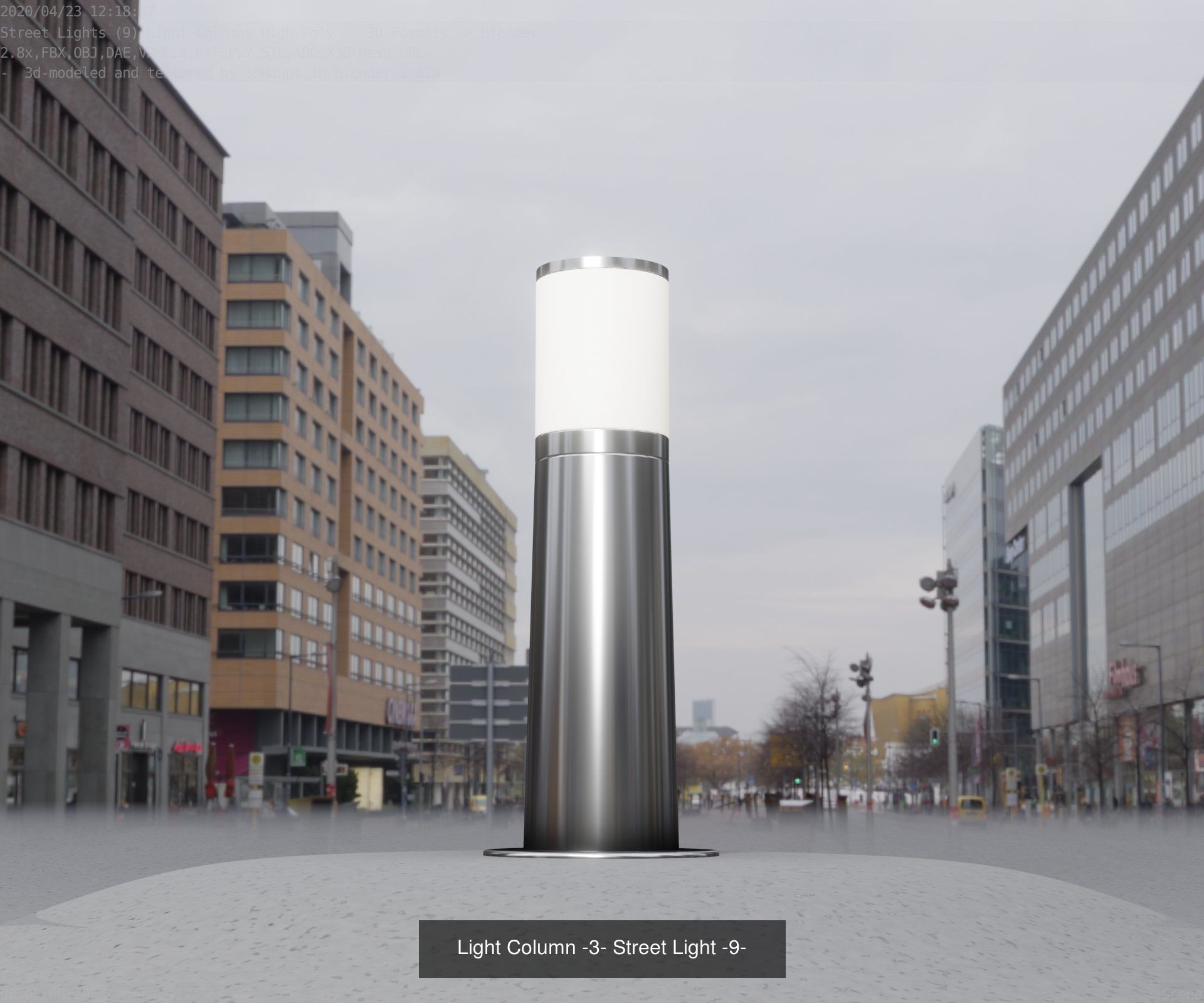 Street-Lights -9- Full Package 3D Model Collection_15