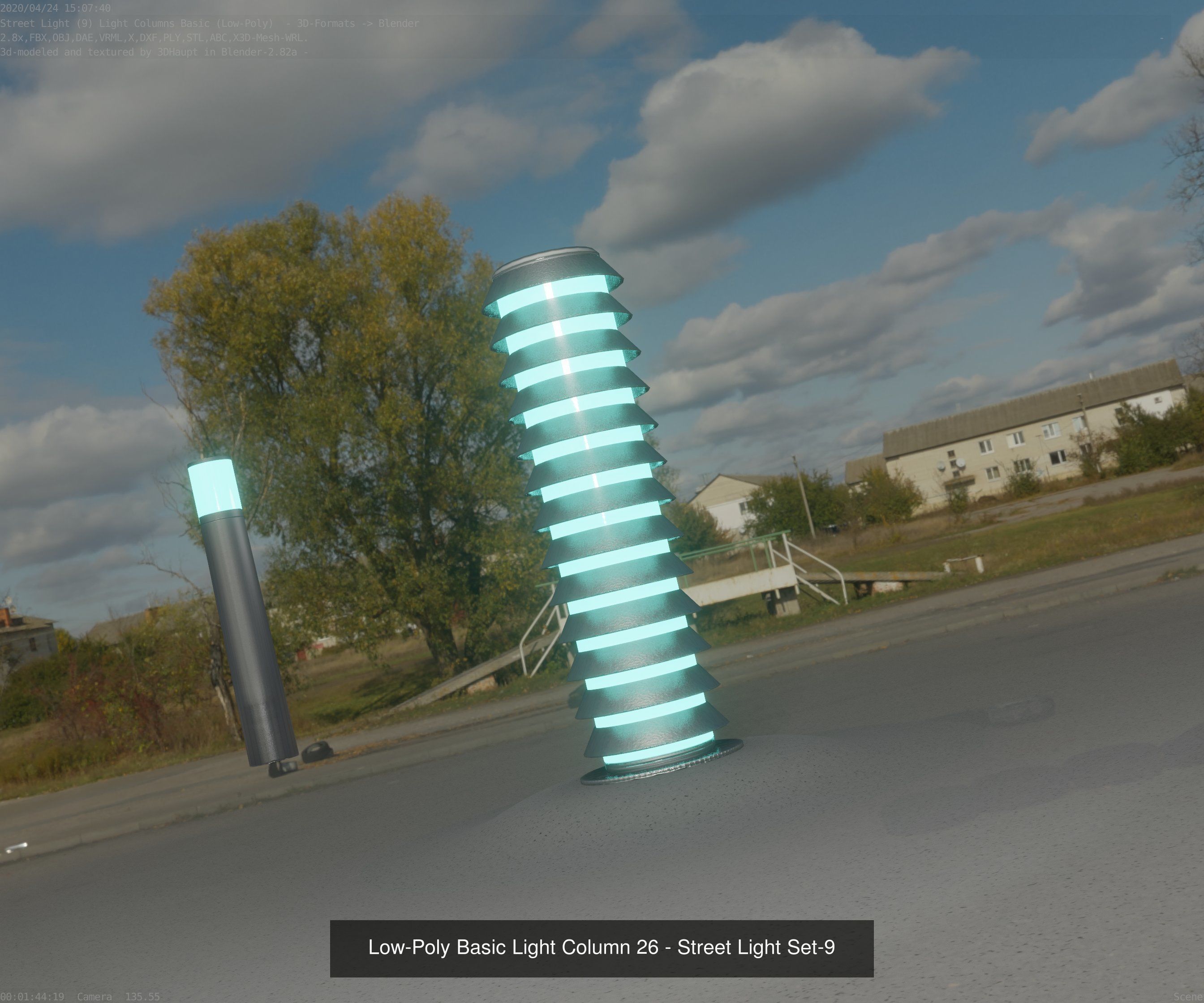 Street-Lights -9- Full Package 3D Model Collection_38
