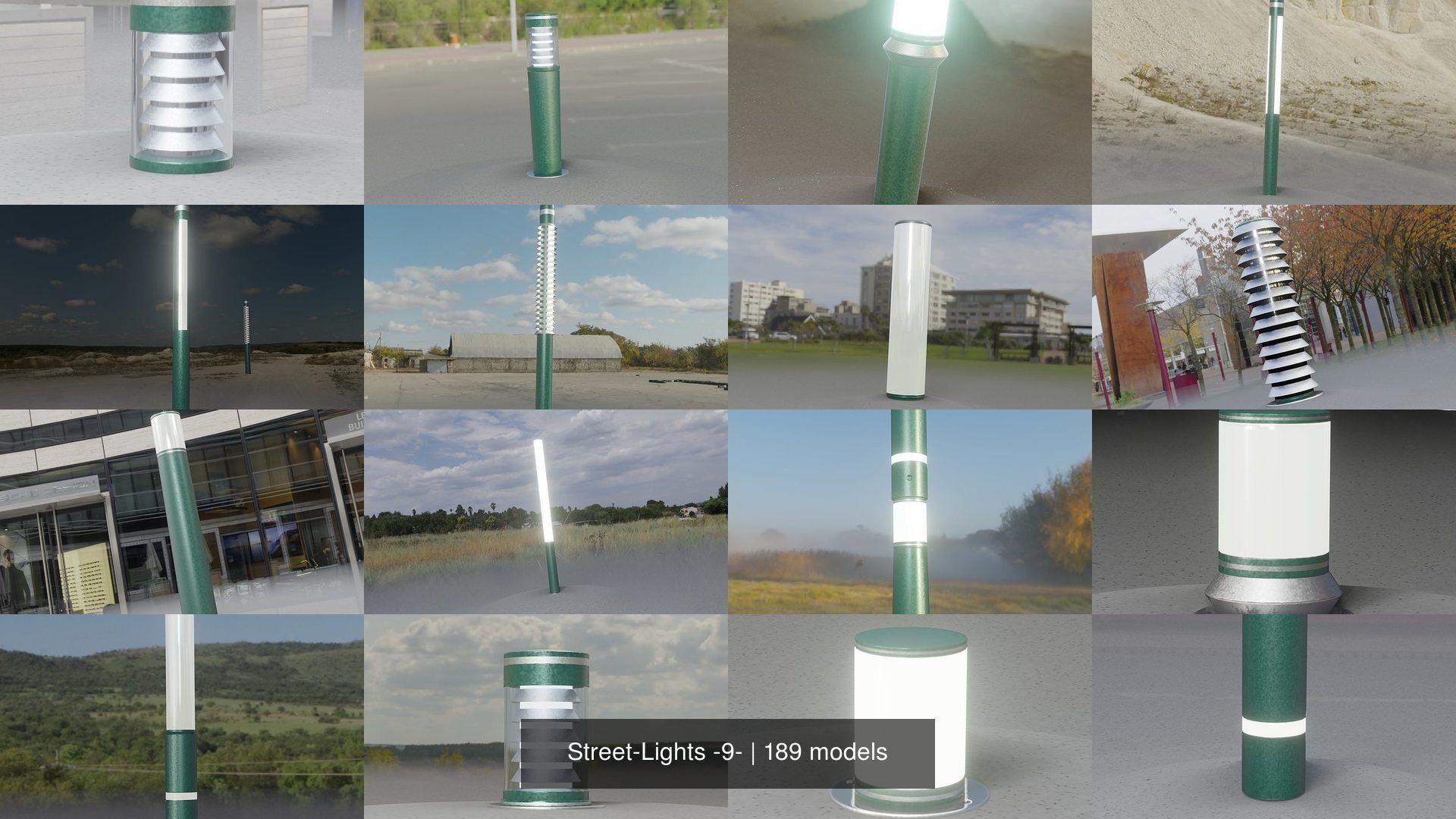 Street-Lights -9- Full Package 3D Model Collection_6