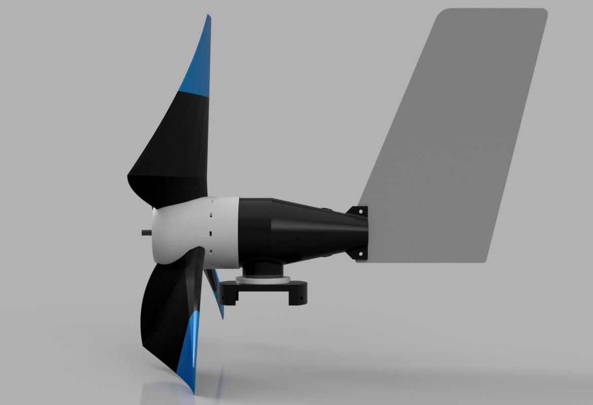 Horizontal Axis Wind Turbine 3D model 3D printable CGTrader