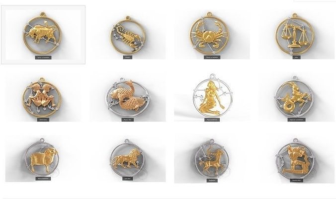 Zodiac constellation 3D Model Collection