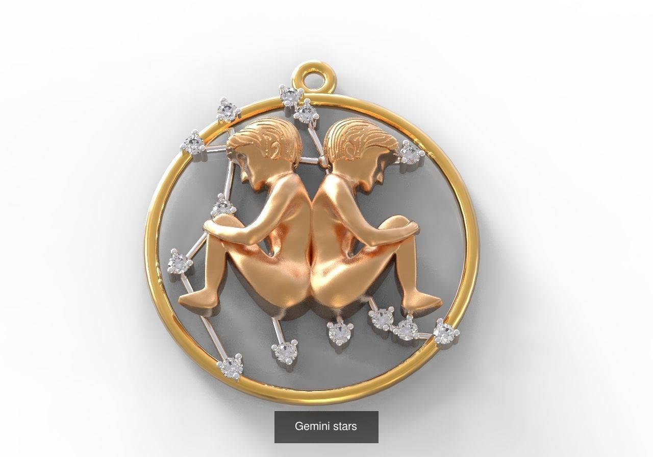 Zodiac constellation 3D Model Collection_6