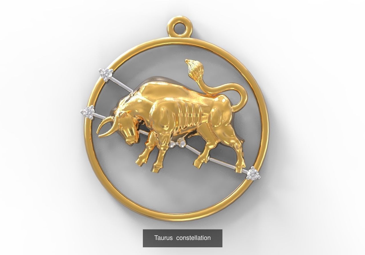 Zodiac constellation 3D Model Collection_2