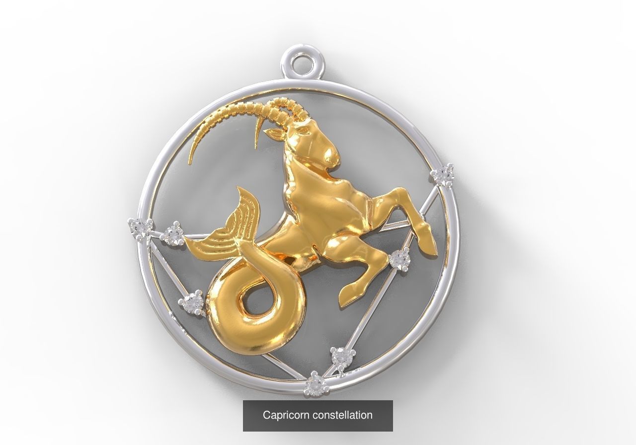 Zodiac constellation 3D Model Collection_9