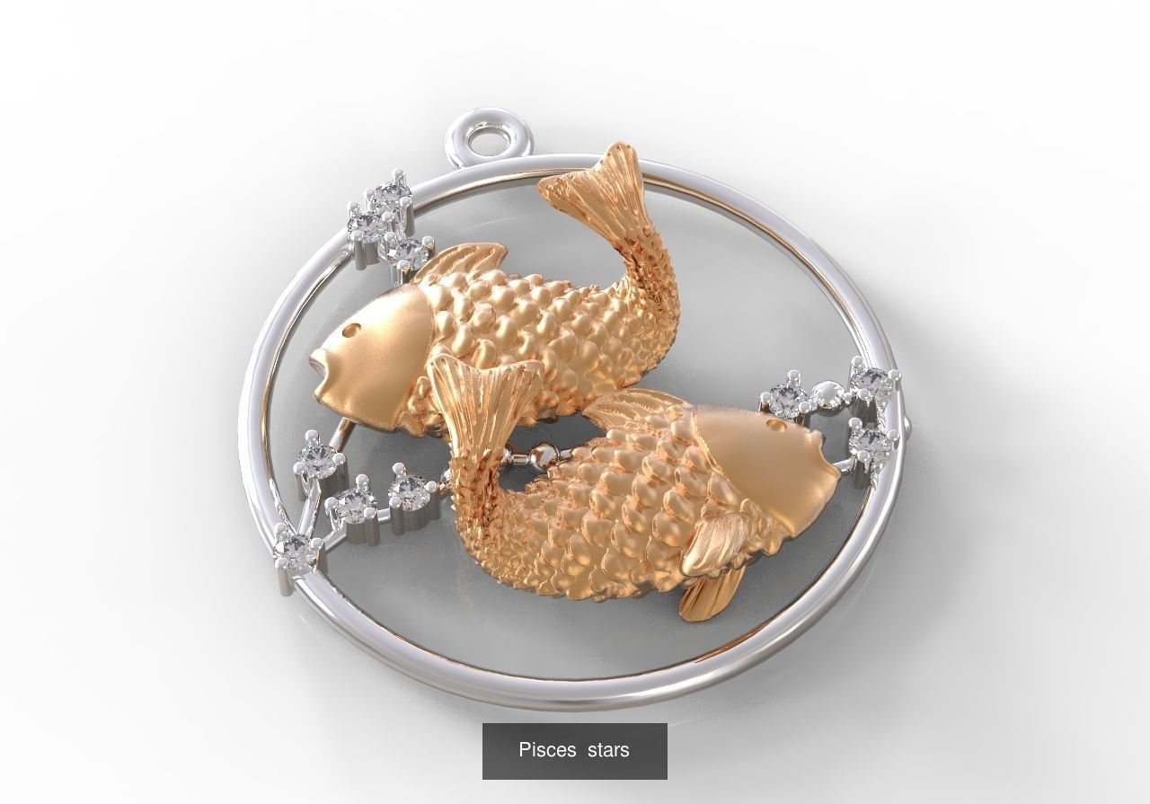 Zodiac constellation 3D Model Collection_7