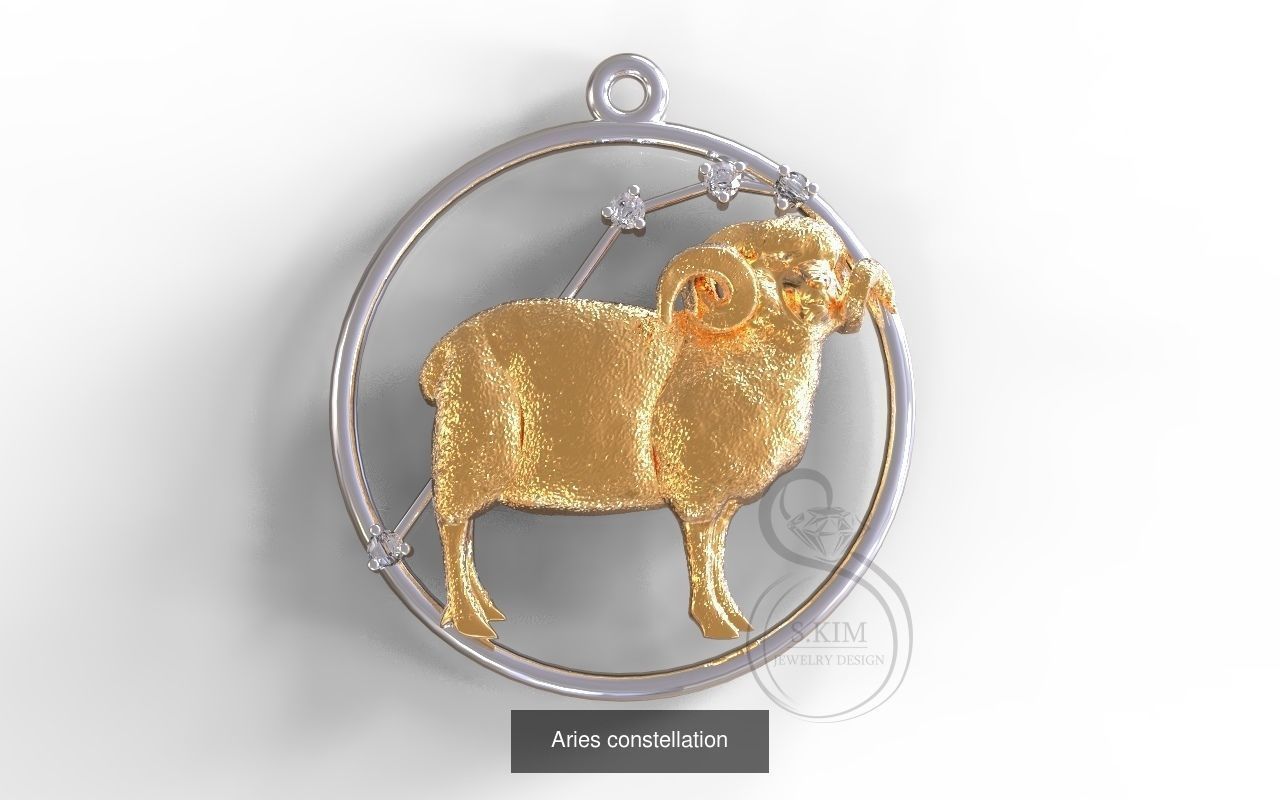 Zodiac constellation 3D Model Collection_10