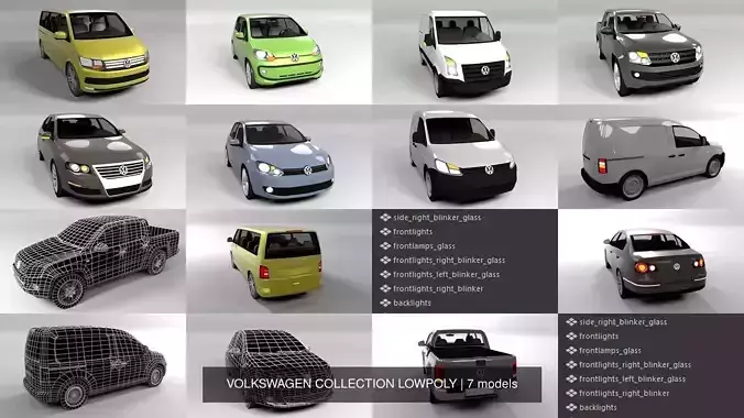 VOLKSWAGEN COLLECTION LOWPOLY transporter 