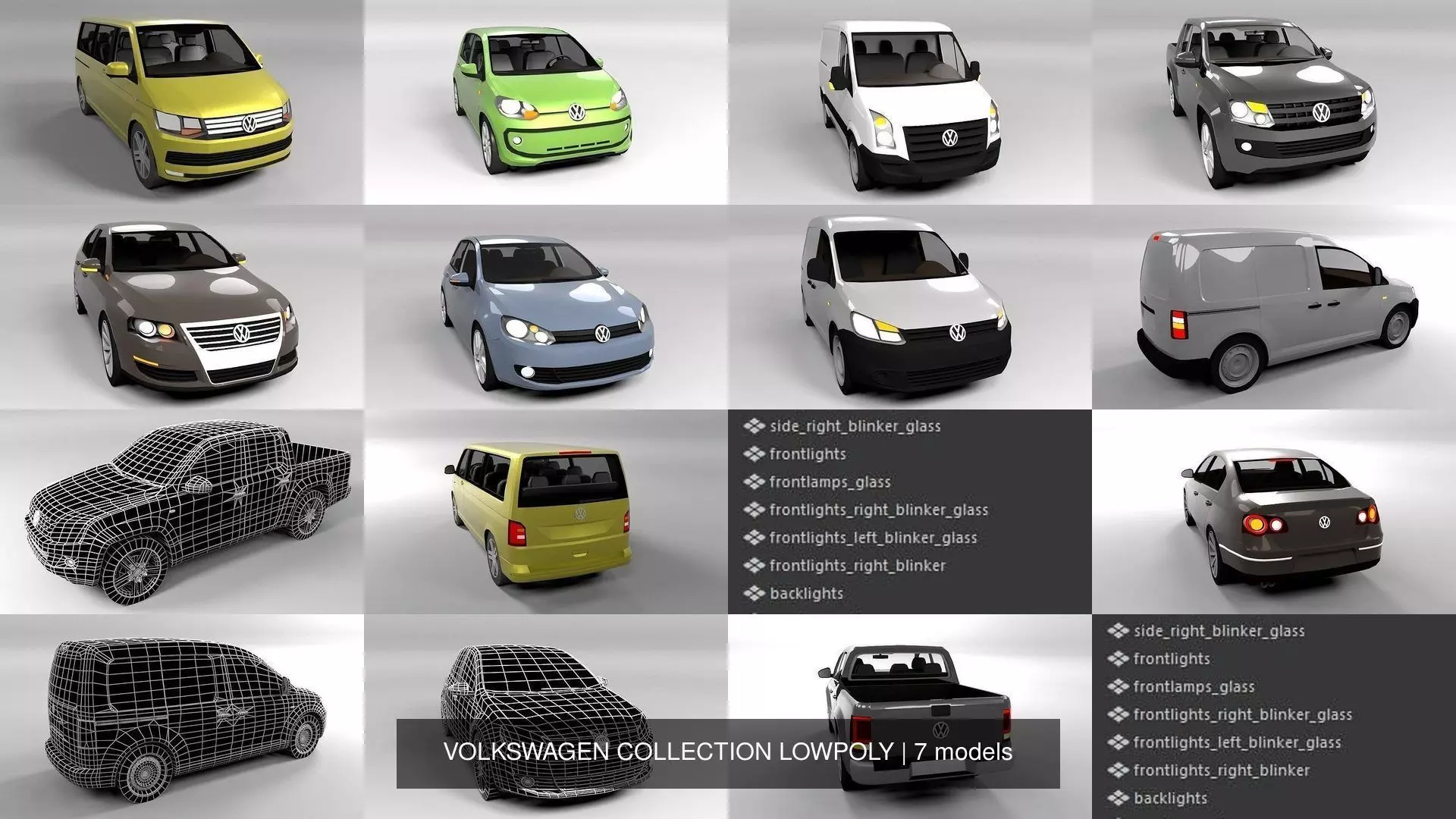 VOLKSWAGEN COLLECTION LOWPOLY transporter _0