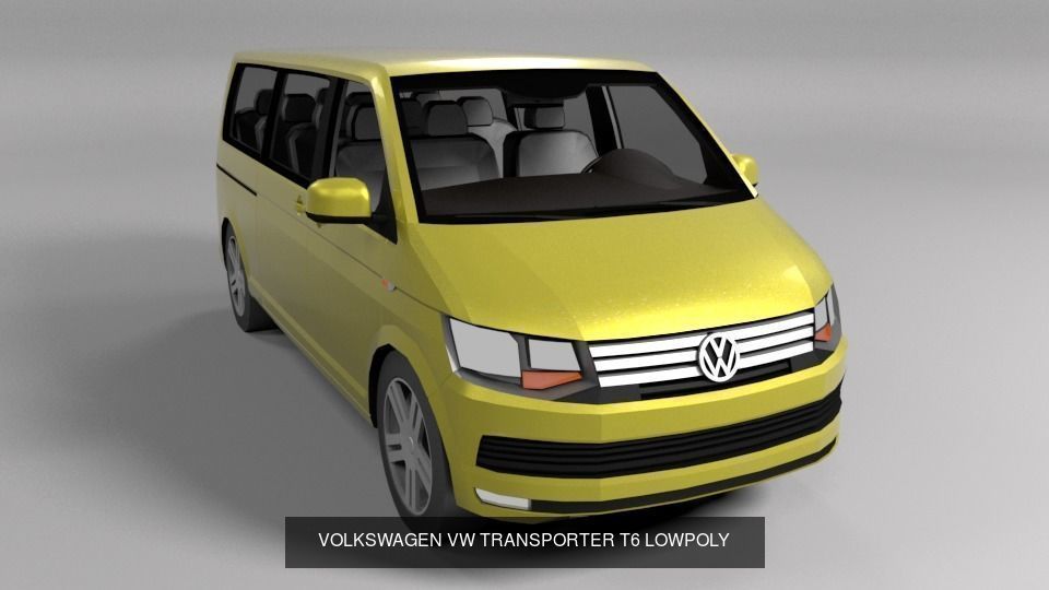 VOLKSWAGEN COLLECTION LOWPOLY transporter _1