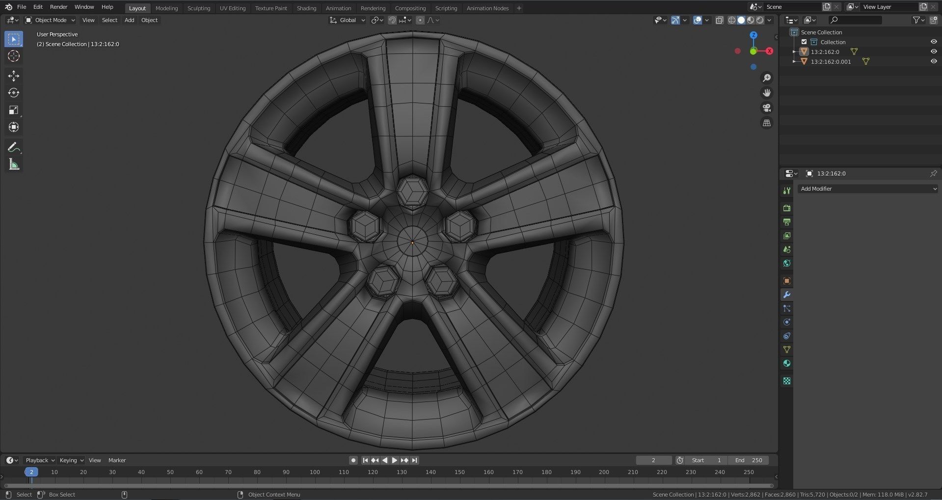 Car rim for tire 3D model | CGTrader