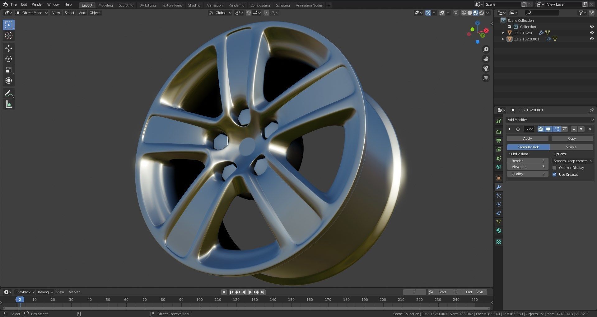 Car rim for tire 3D model | CGTrader