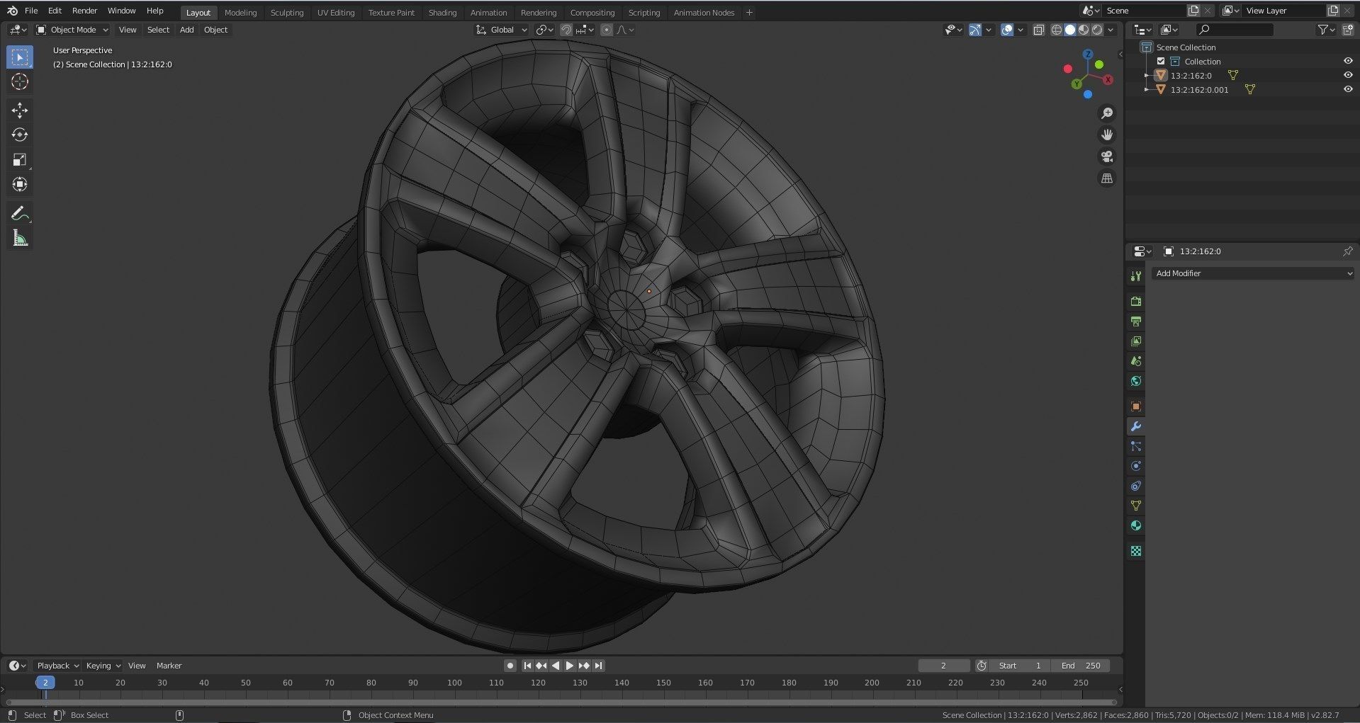 Car rim for tire 3D model | CGTrader