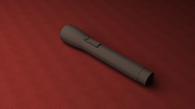 The Torch flashlight Free 3D model