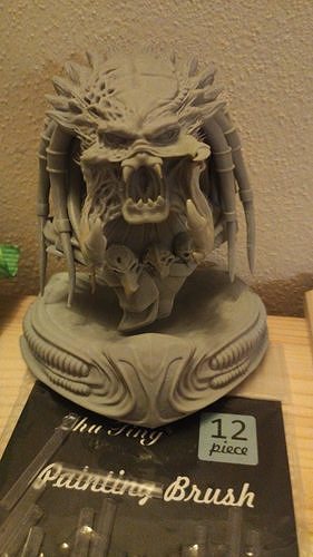 Predators 3D model 3D print model statue of creature on shelf 3D print model