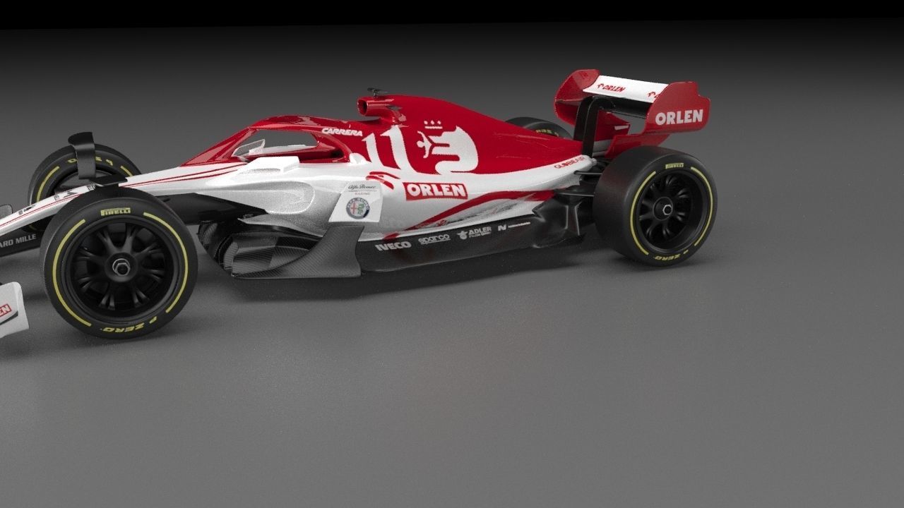 f1 alfa romeo 2021 2022 2023 concept 3D model_9