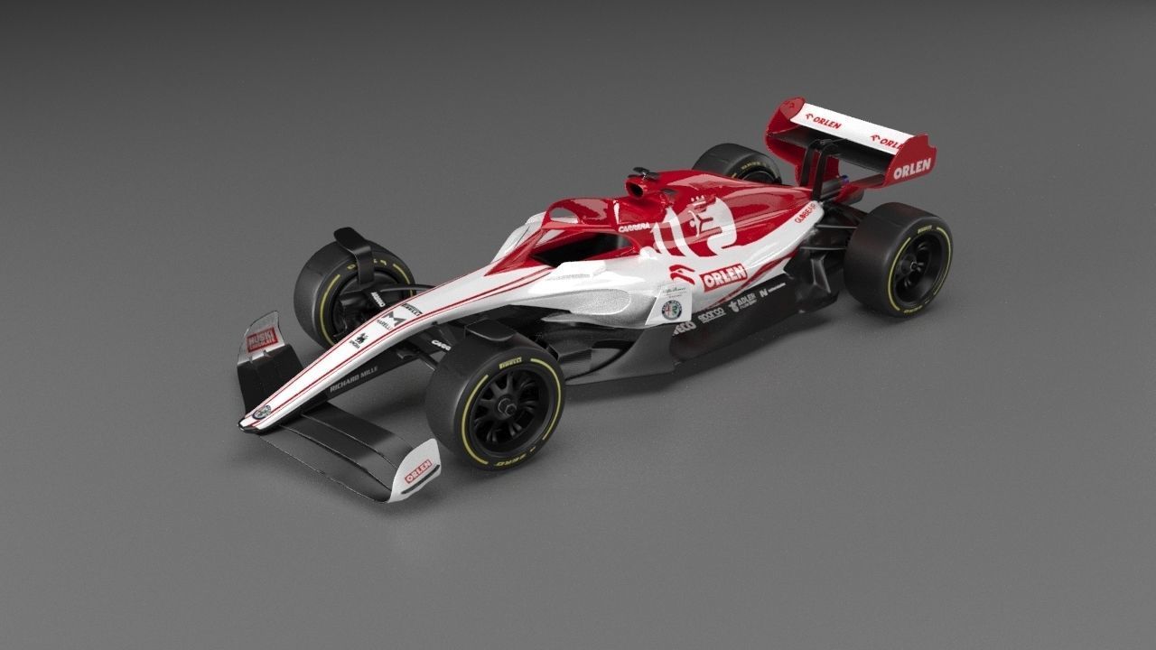 f1 alfa romeo 2021 2022 2023 concept 3D model_3