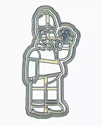 Homer Cookie Cutter Set