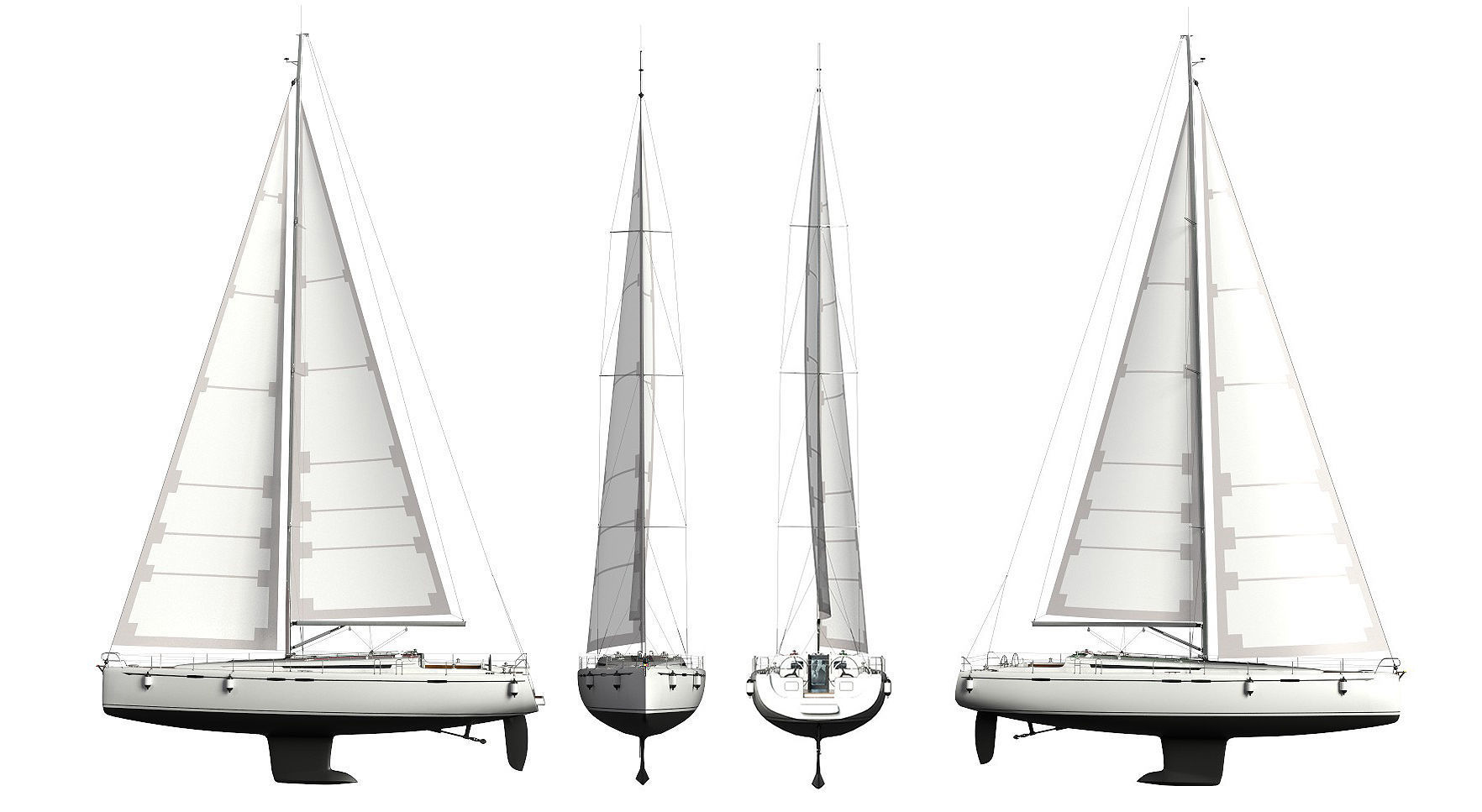 Sailboat 3D model_3
