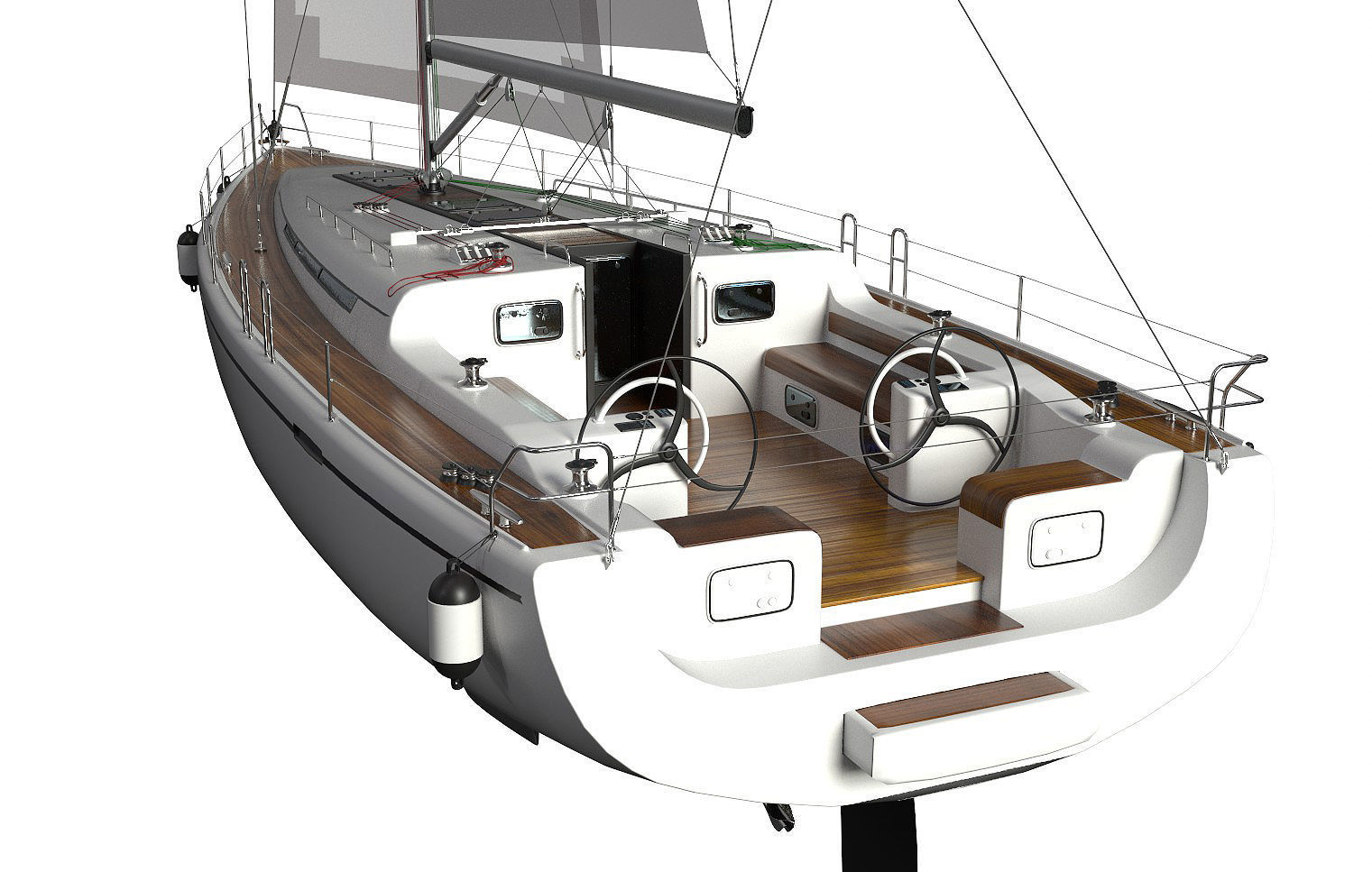 Sailboat 3D model_0