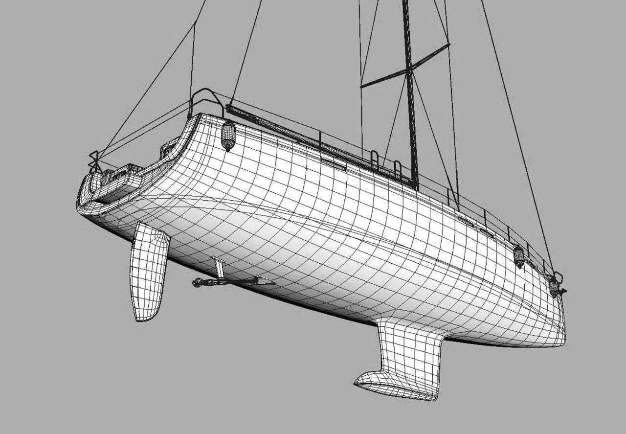 Sailboat 3D model_8
