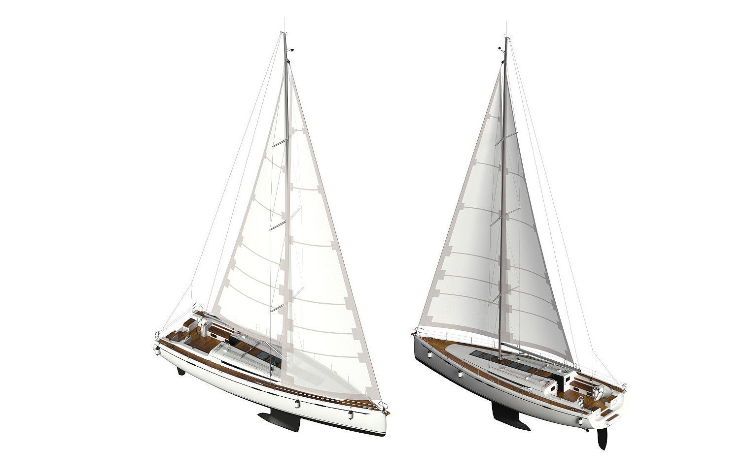 Sailboat 3D model_2