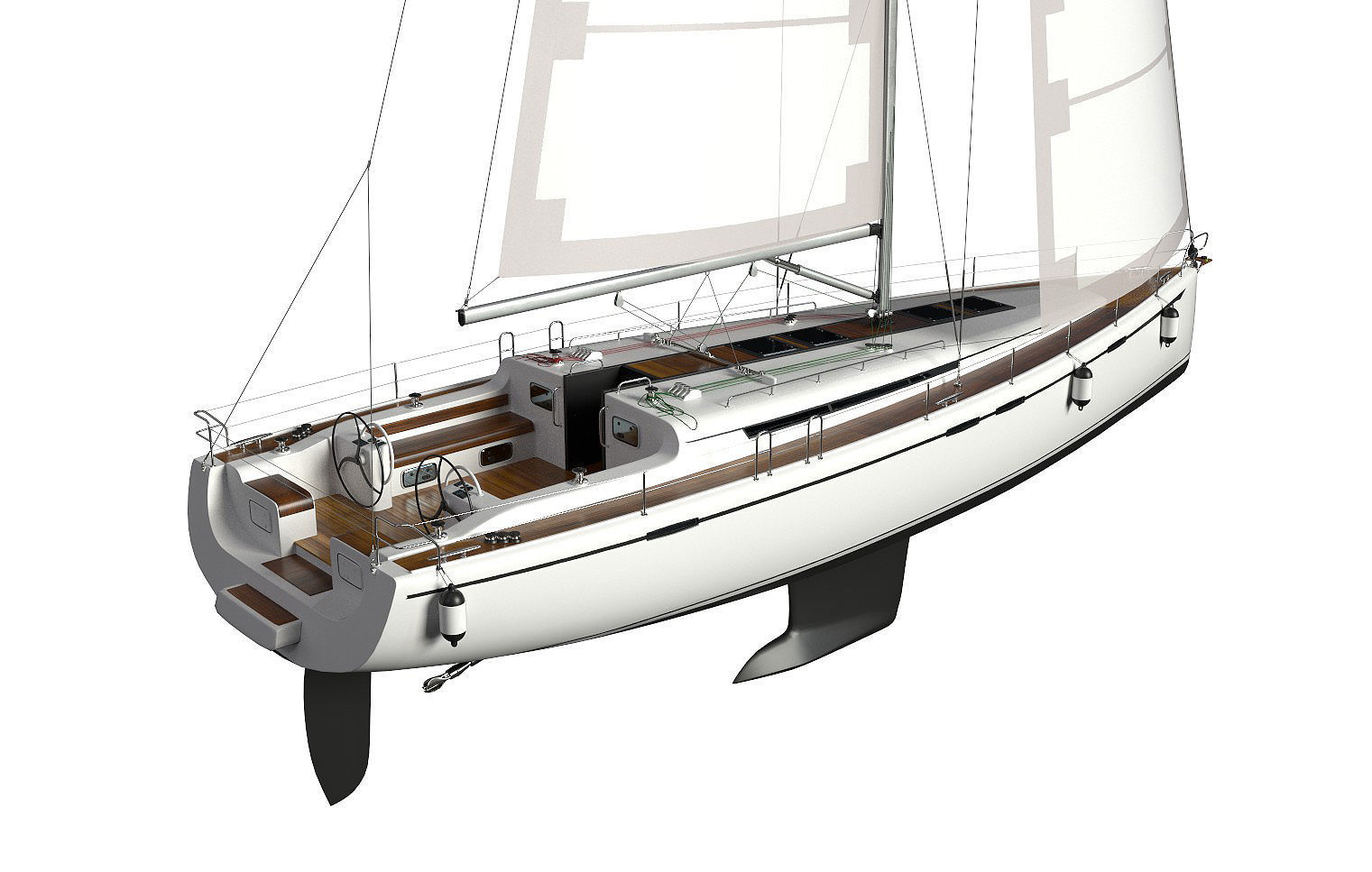 Sailboat 3D model_1