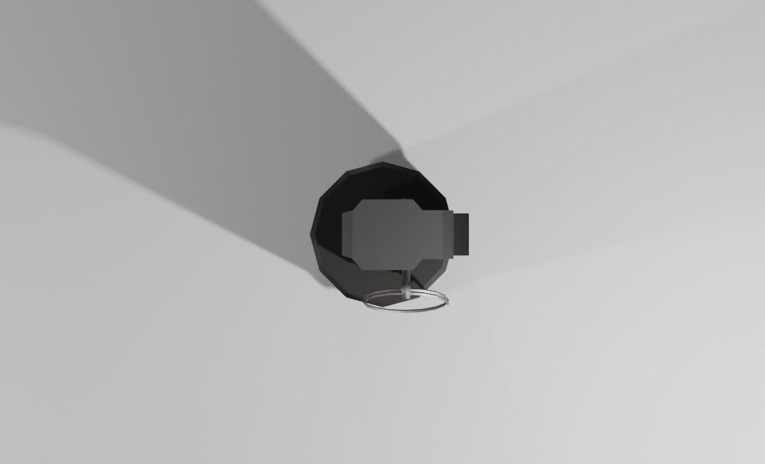 Flash Grenade - Flare Explosive - Granada   Low-poly 3D model_10