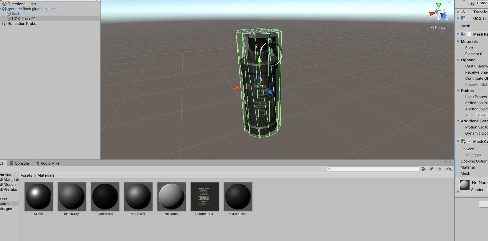 Flash Grenade - Flare Explosive - Granada   Low-poly 3D model_16