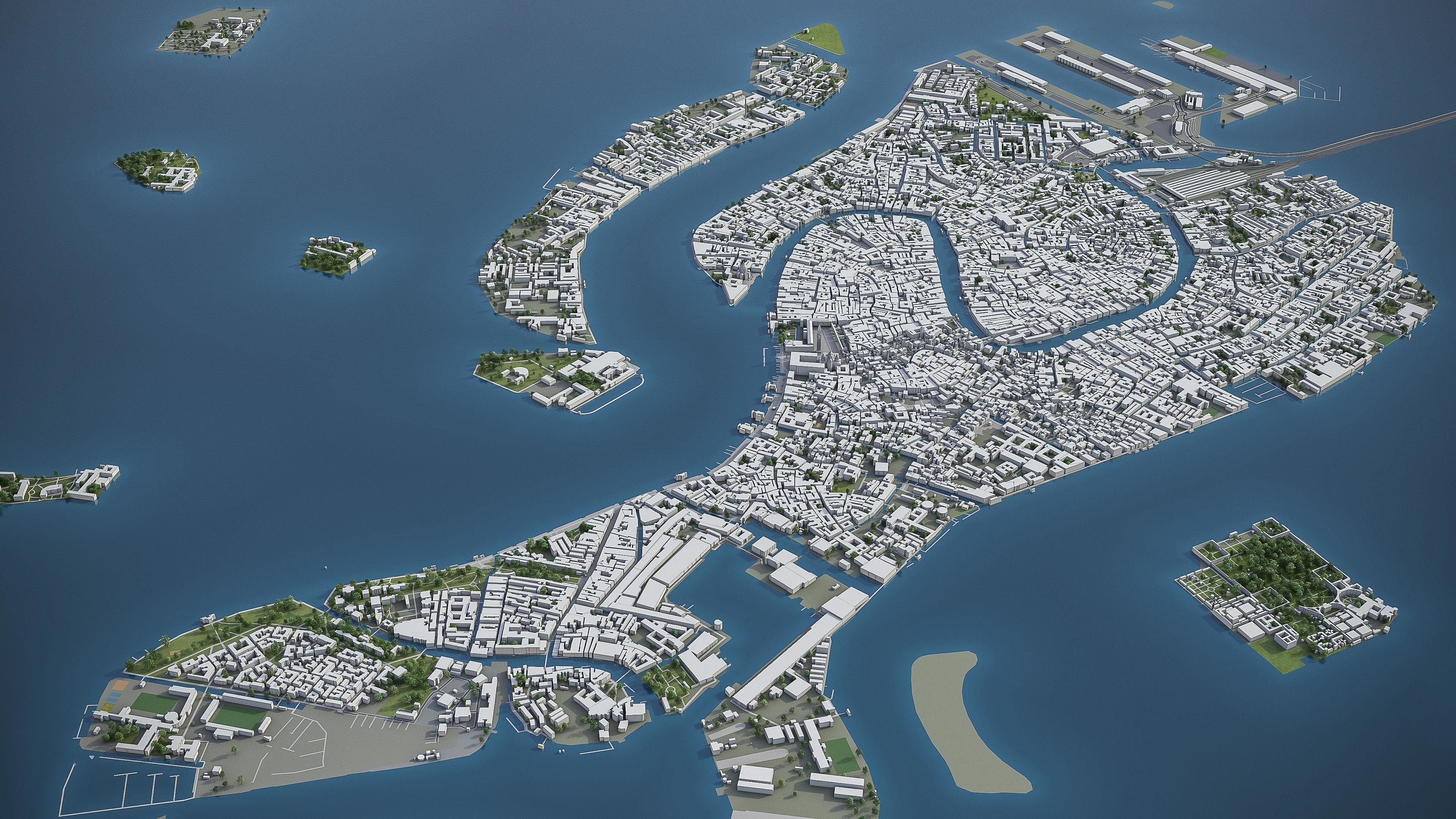 Padua - Treviso - Venice 3D Model Collection_14