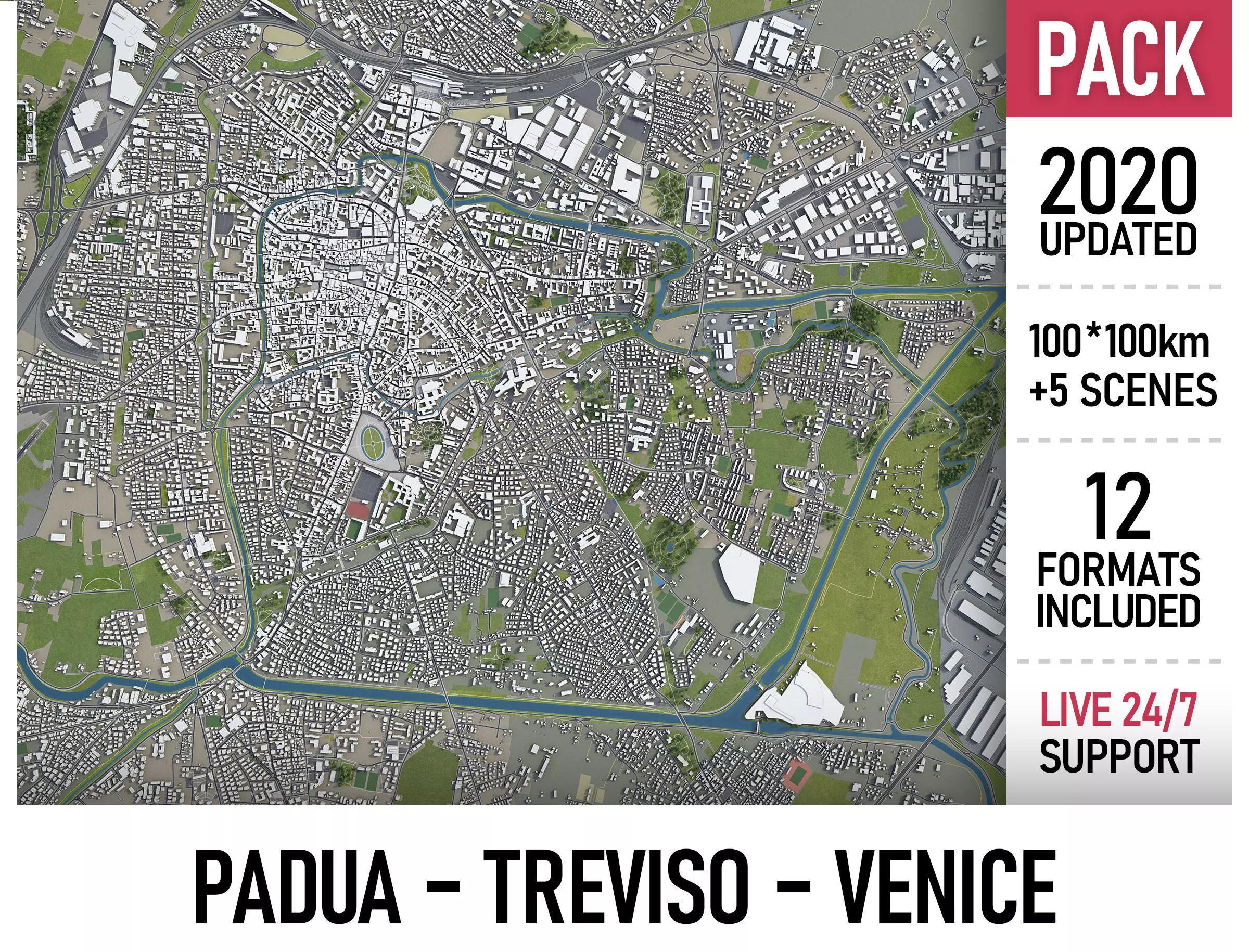 Padua - Treviso - Venice 3D Model Collection_0