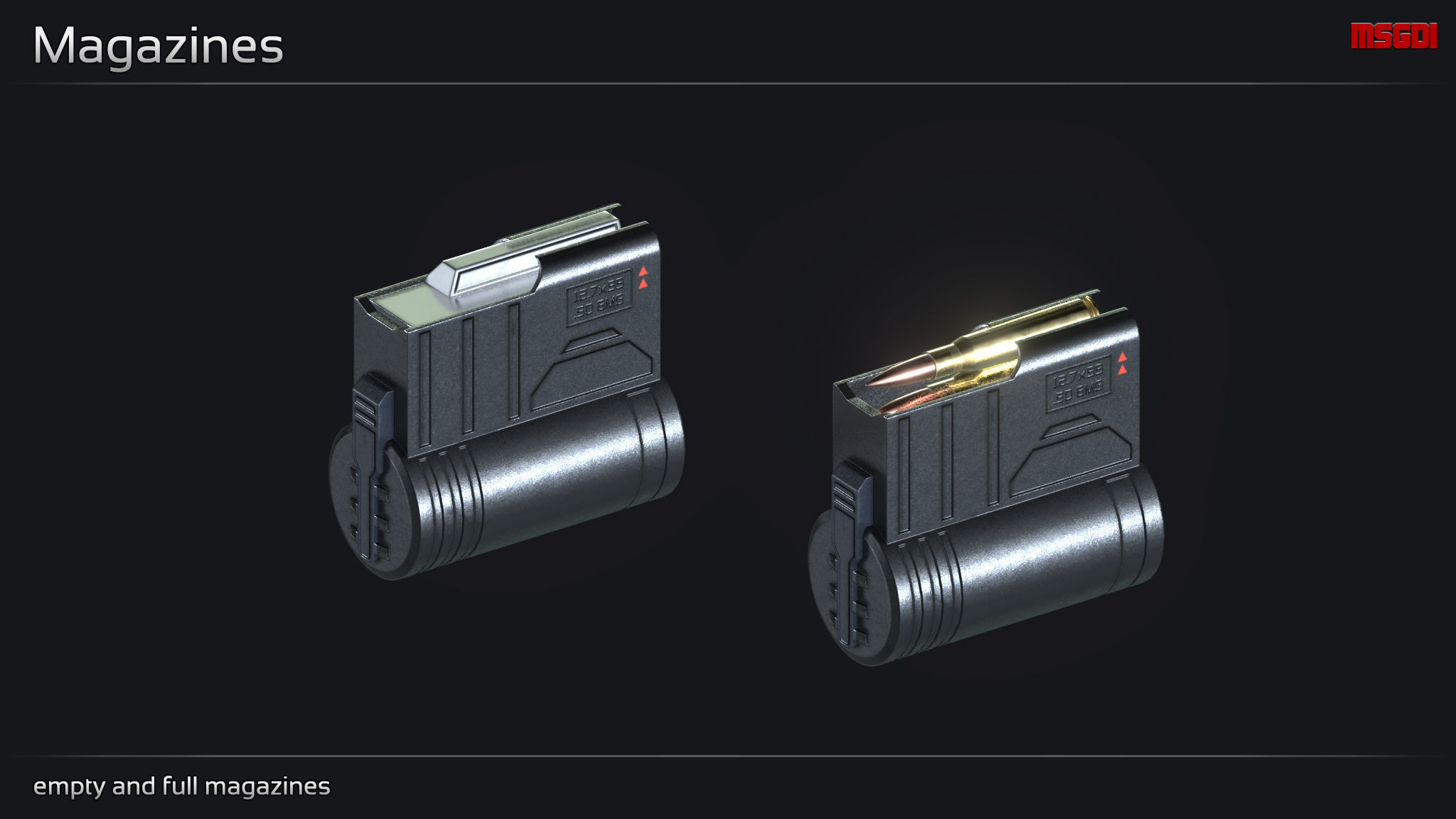 Scifi Sniper Rifle XV 331 Low-poly 3D model_7