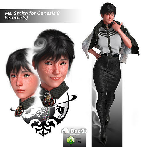 Ms Smith for Genesis 8 Female 3D model