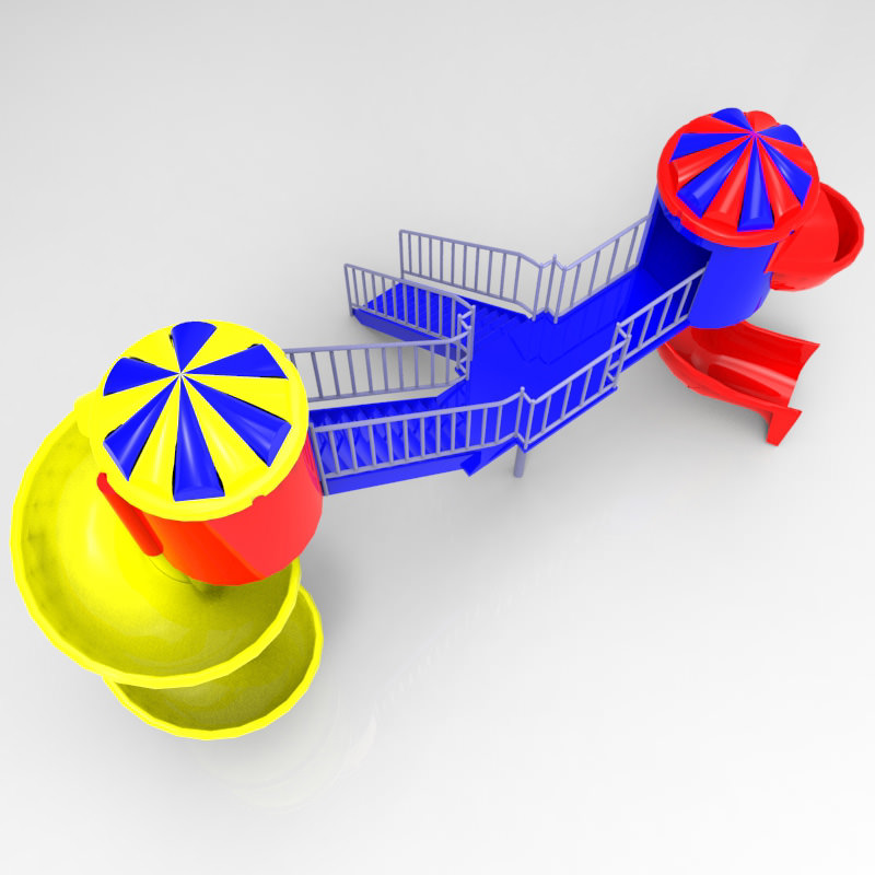 Playground Studio Max obj 3D model_4