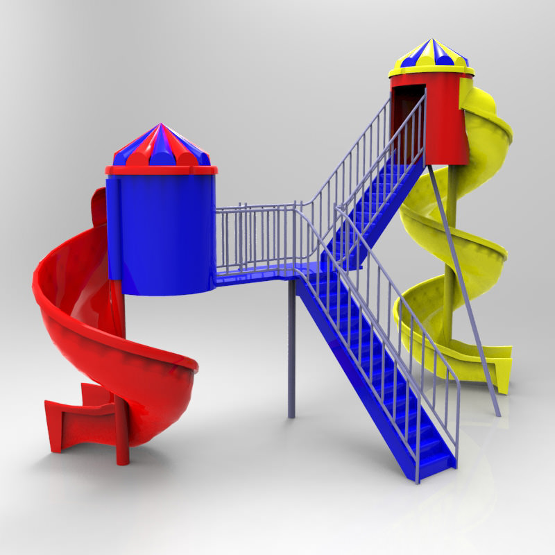 Playground Studio Max obj 3D model_1