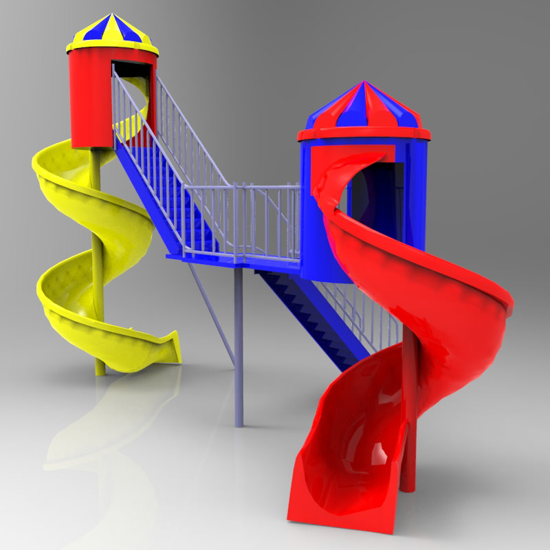 Playground Studio Max obj 3D model_2
