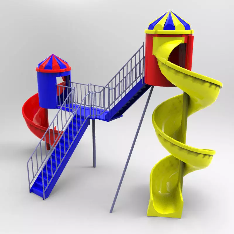Playground Studio Max obj 3D model_0