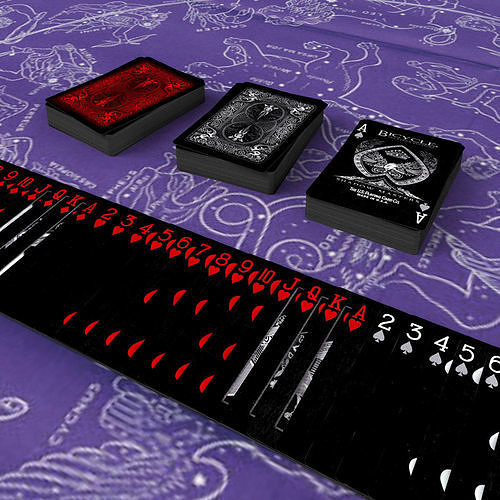 Playing Cards SHADOW - Poker Card Set 4 - single textures Low-poly 3D model