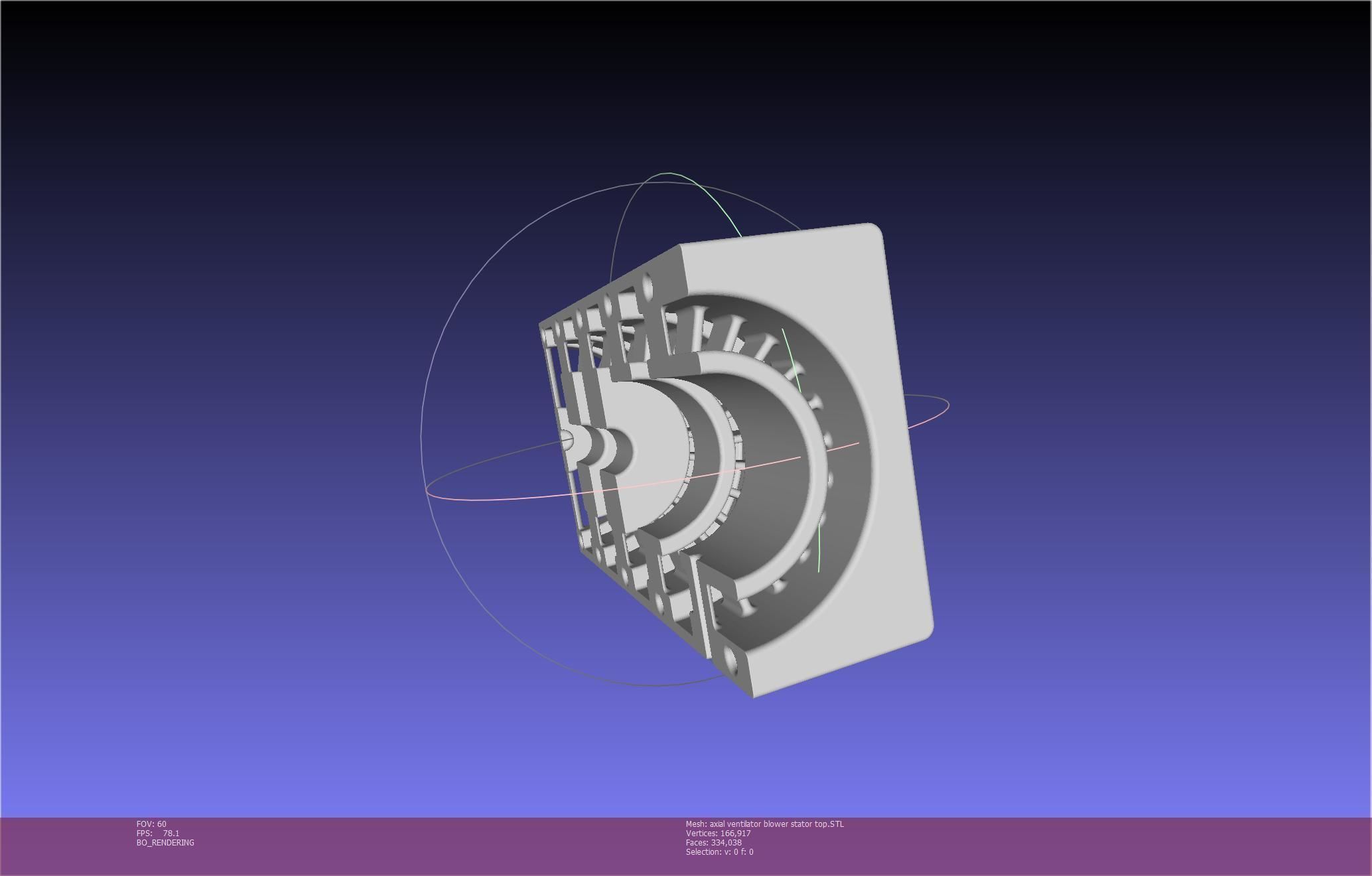 3D-Printable Axial Ventilator Blower Assembly 3D print model_80