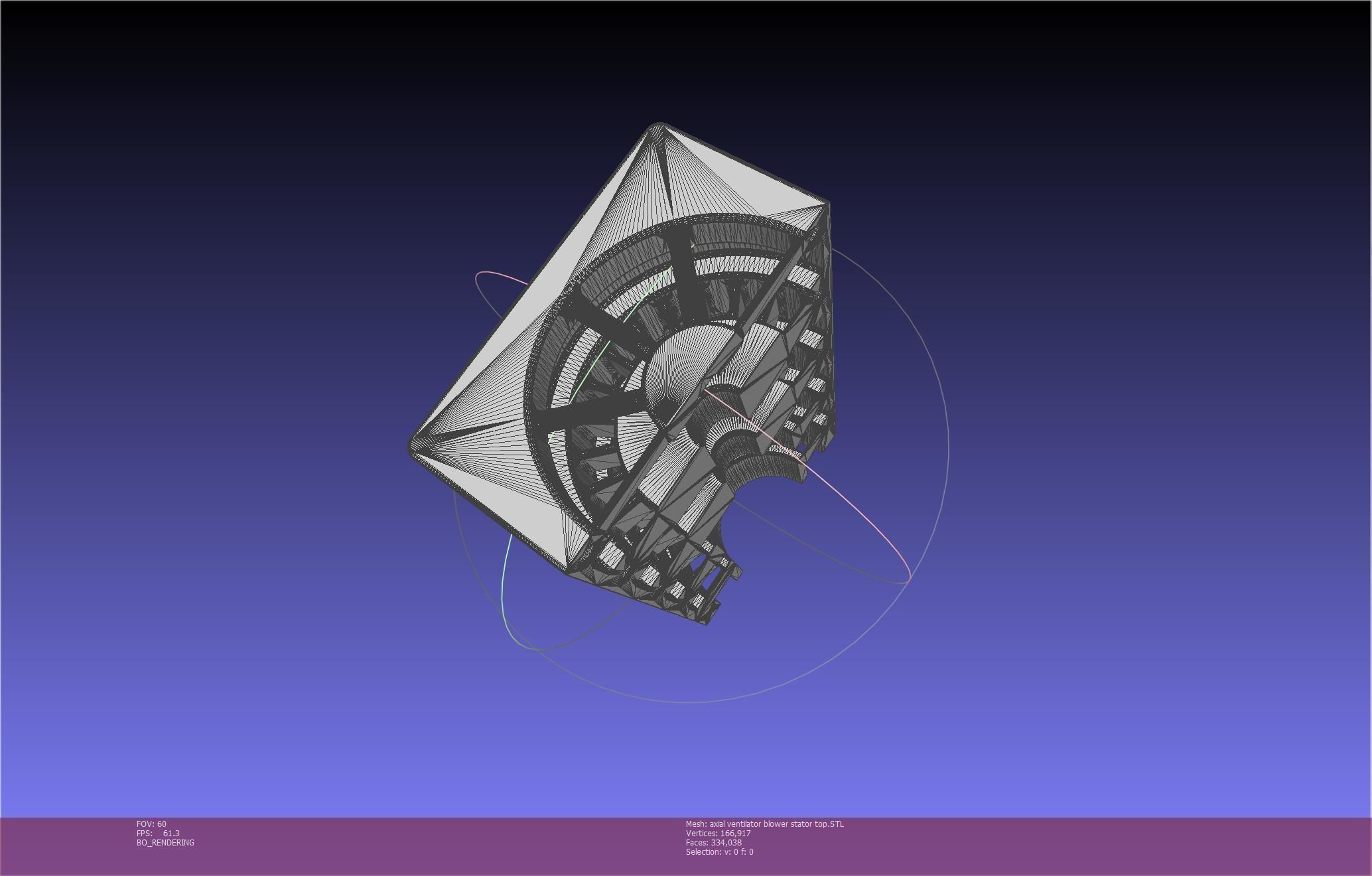 3D-Printable Axial Ventilator Blower Assembly 3D print model_69
