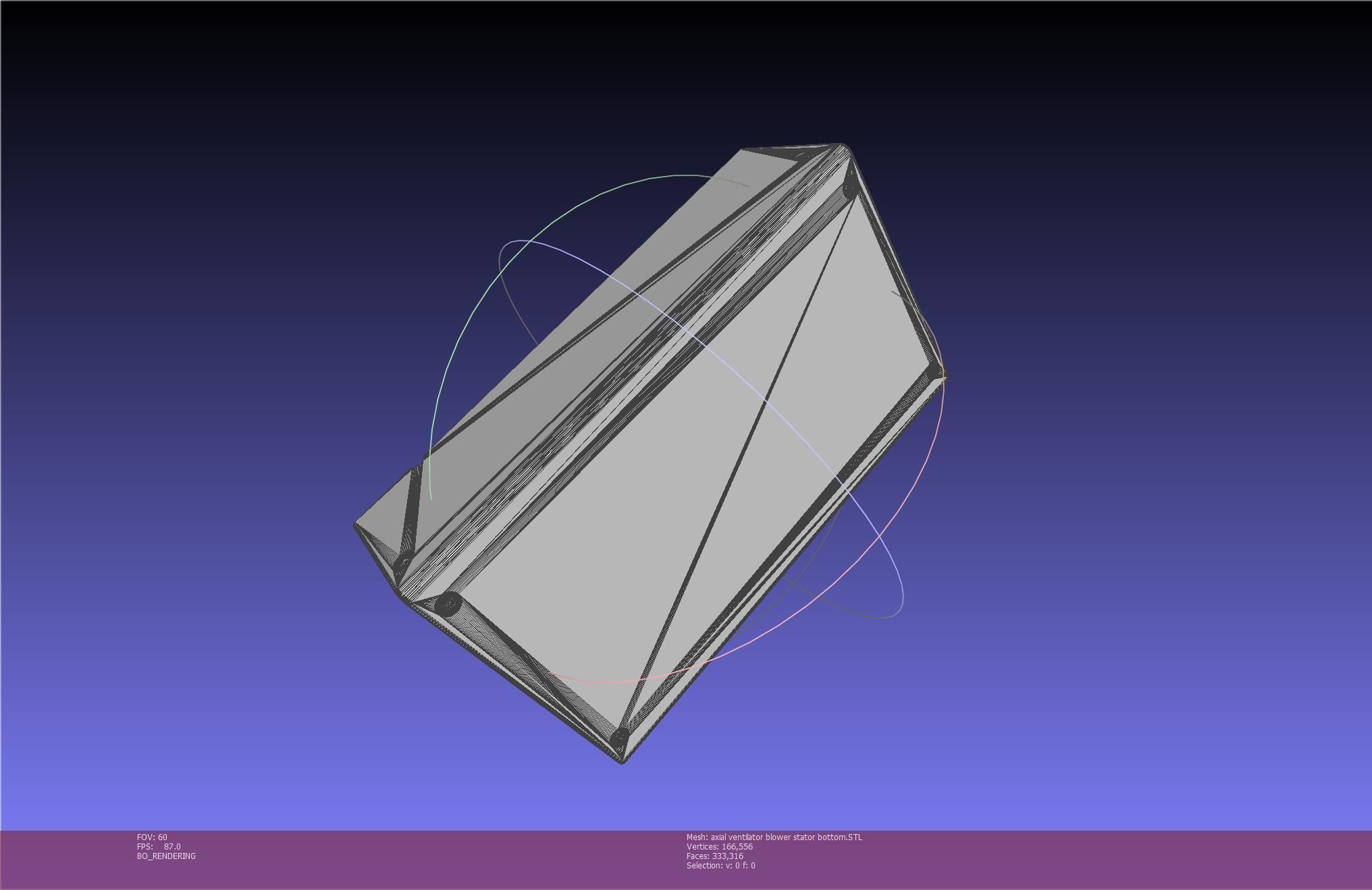 3D-Printable Axial Ventilator Blower Assembly 3D print model_99
