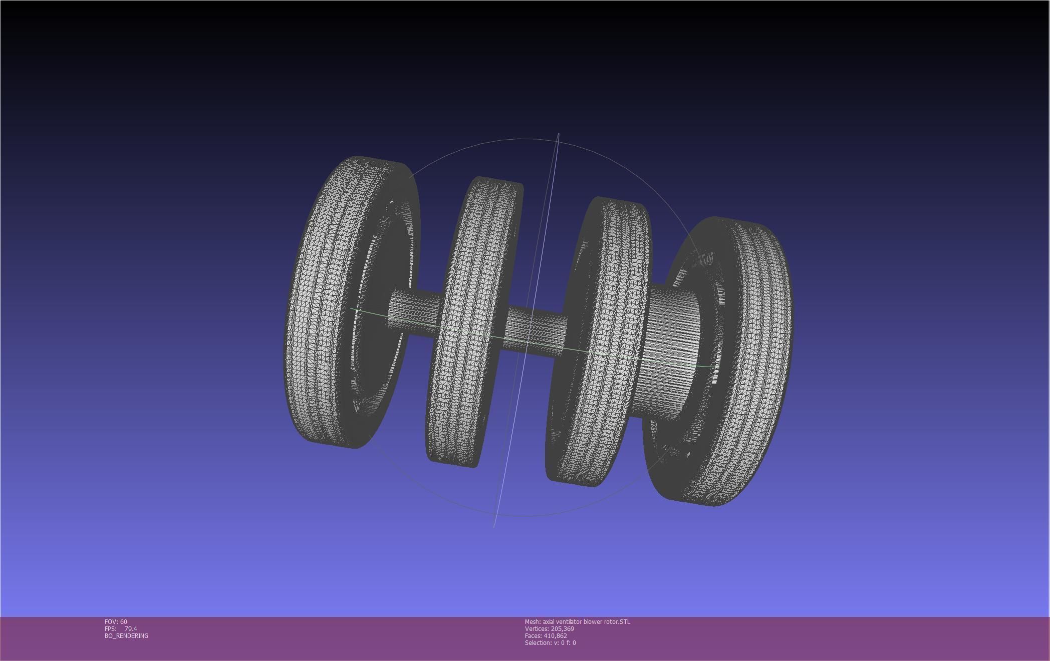 3D-Printable Axial Ventilator Blower Assembly 3D print model_6
