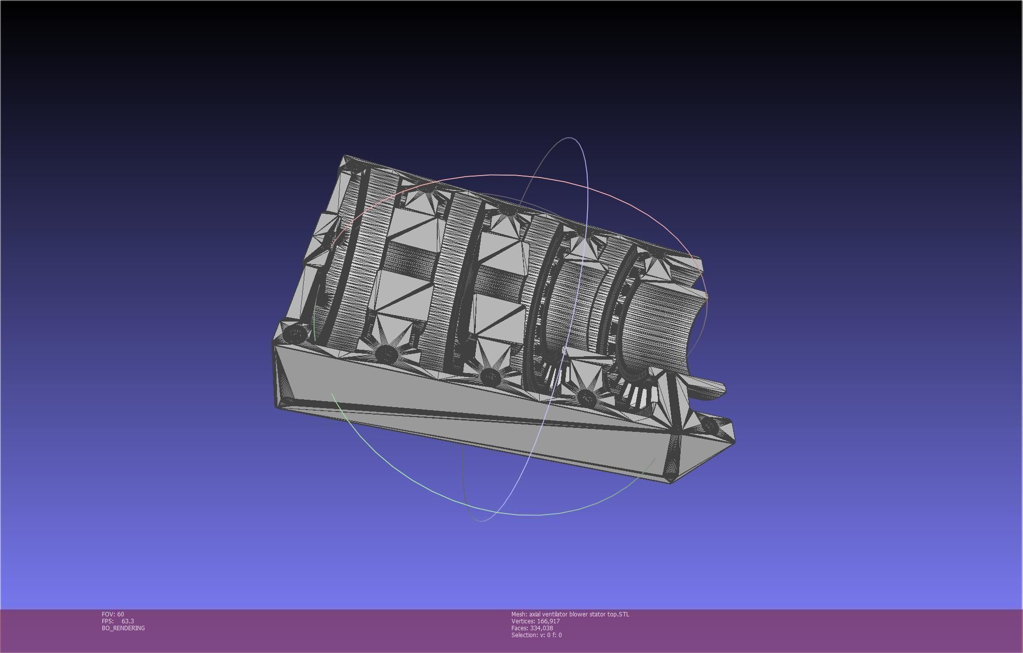 3D-Printable Axial Ventilator Blower Assembly 3D print model_76