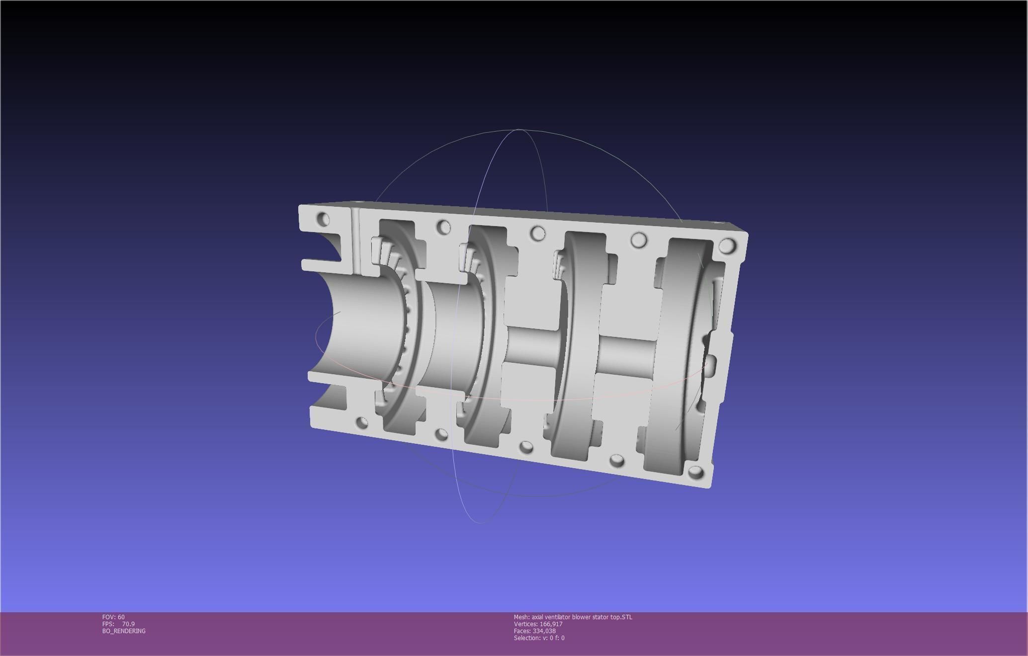 3D-Printable Axial Ventilator Blower Assembly 3D print model_91