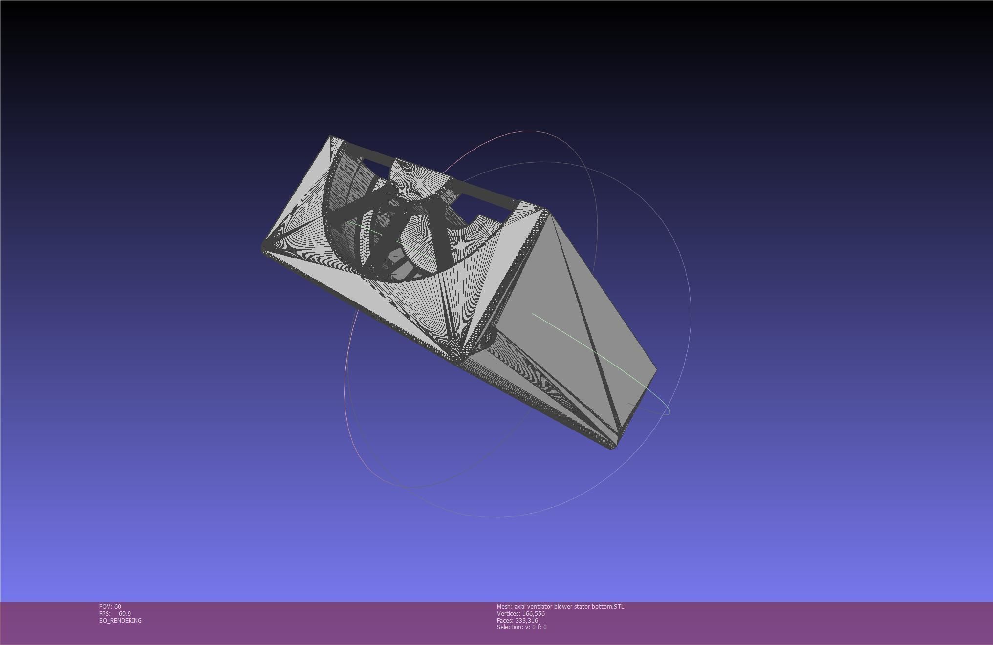 3D-Printable Axial Ventilator Blower Assembly 3D print model_97
