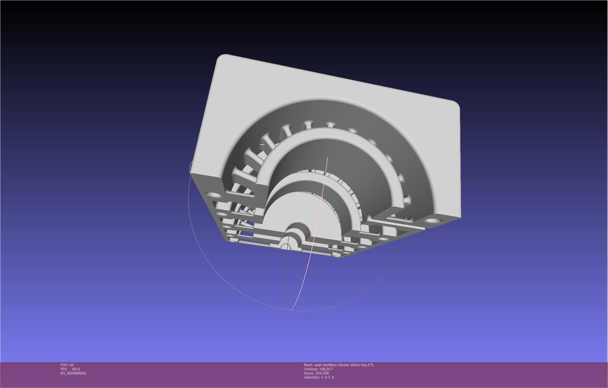 3D-Printable Axial Ventilator Blower Assembly 3D print model_59