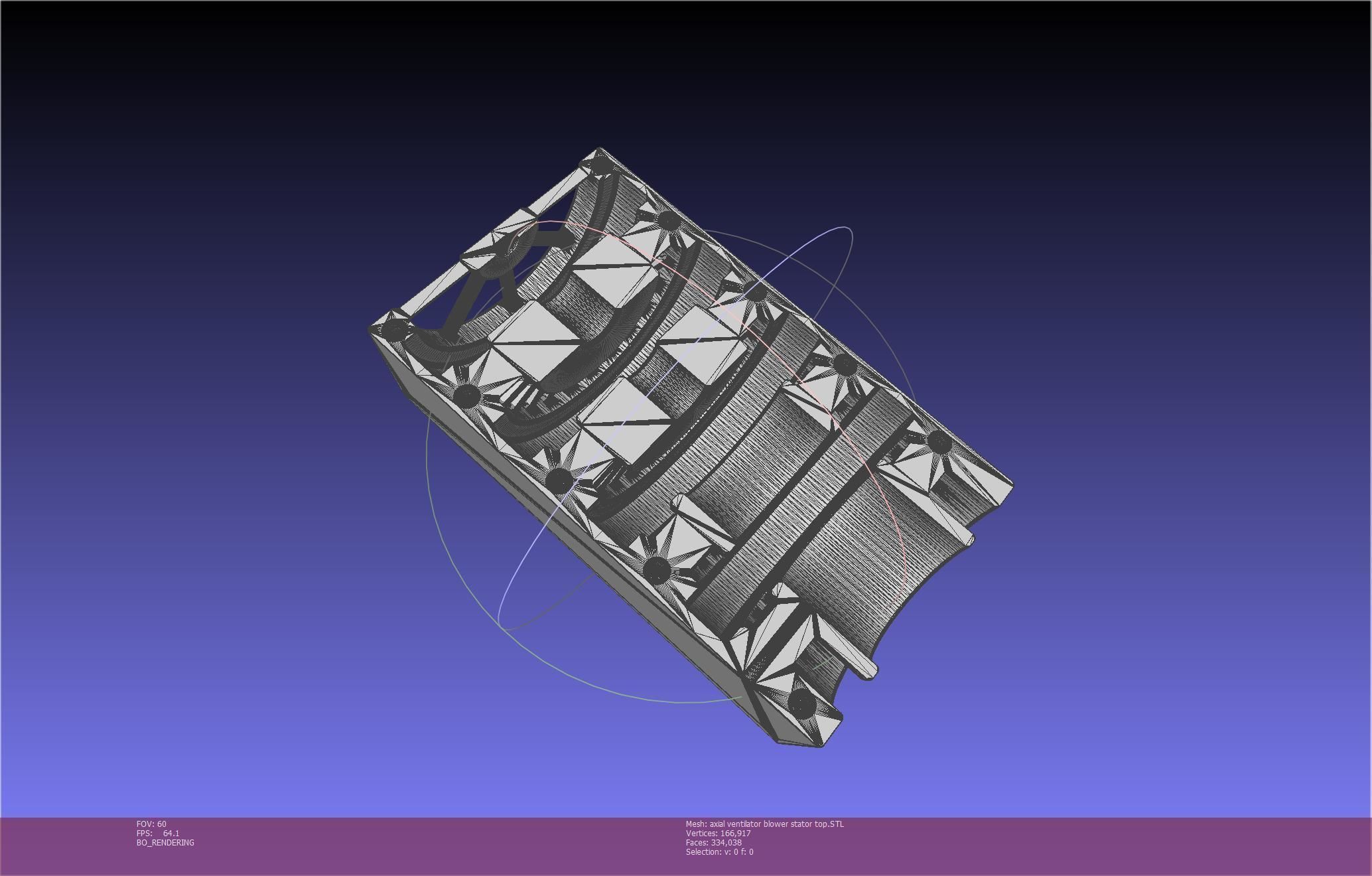 3D-Printable Axial Ventilator Blower Assembly 3D print model_72