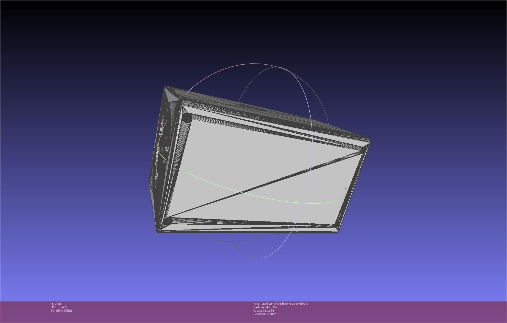 3D-Printable Axial Ventilator Blower Assembly 3D print model_40