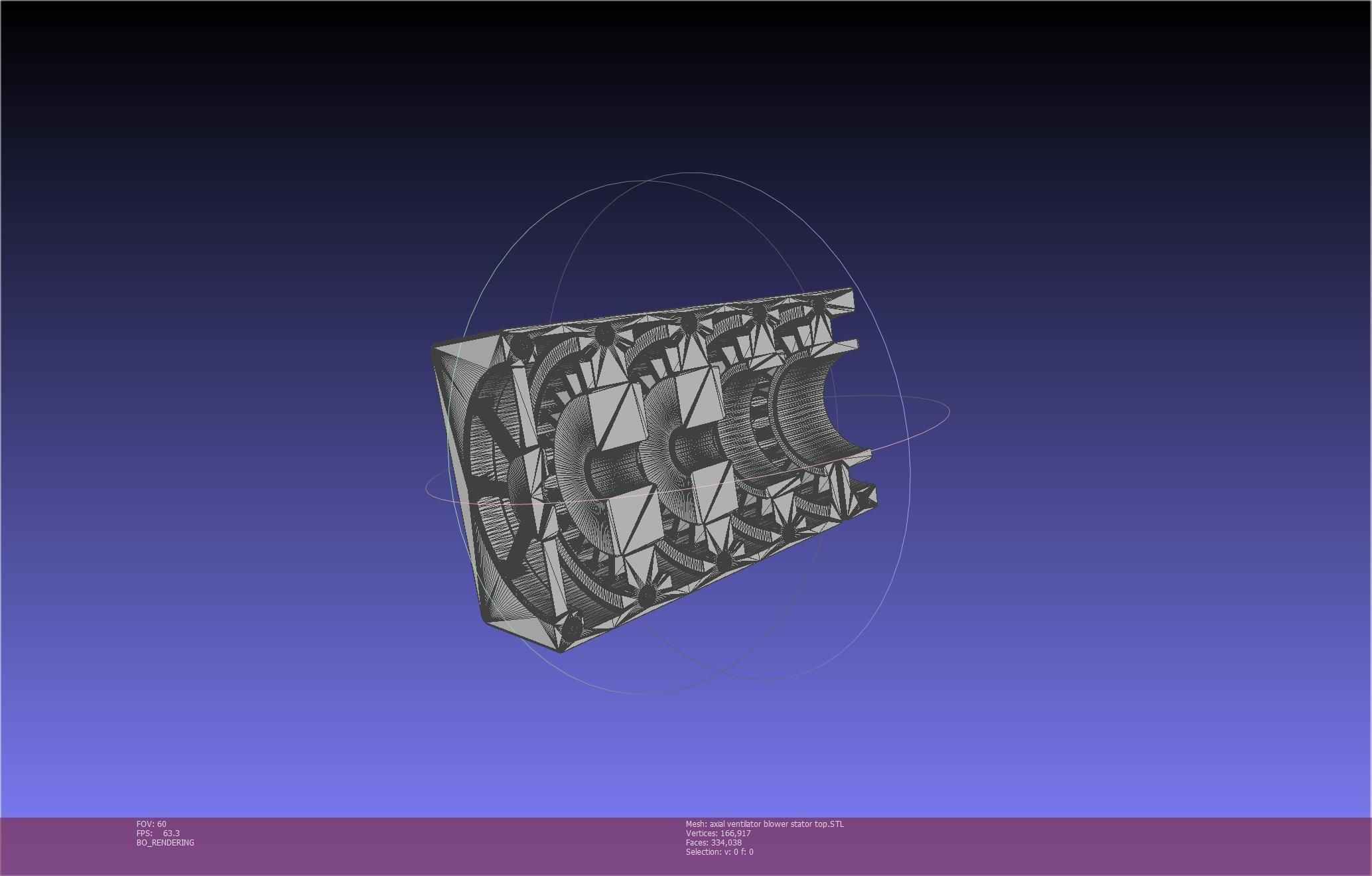 3D-Printable Axial Ventilator Blower Assembly 3D print model_63