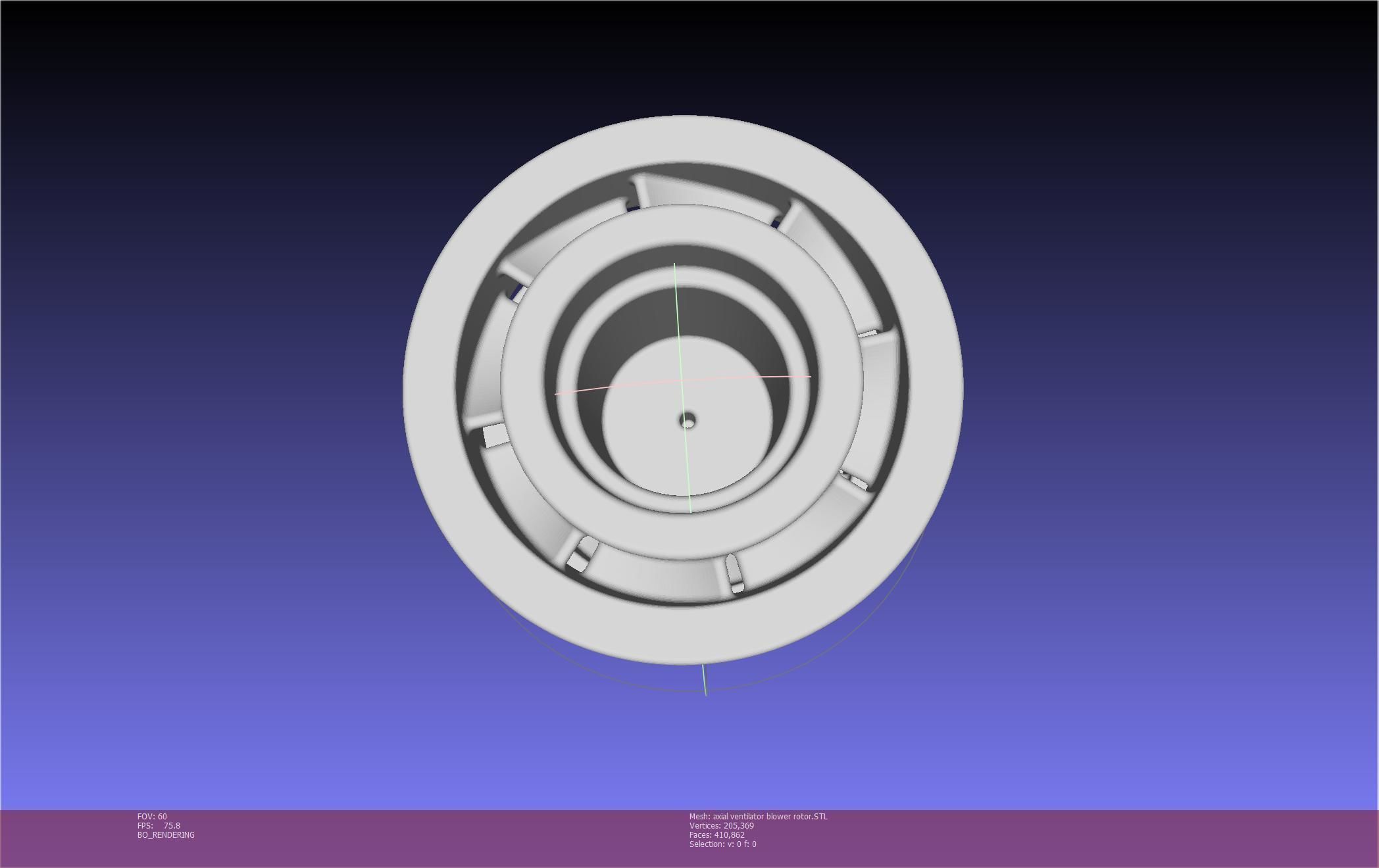 3D-Printable Axial Ventilator Blower Assembly 3D print model_25