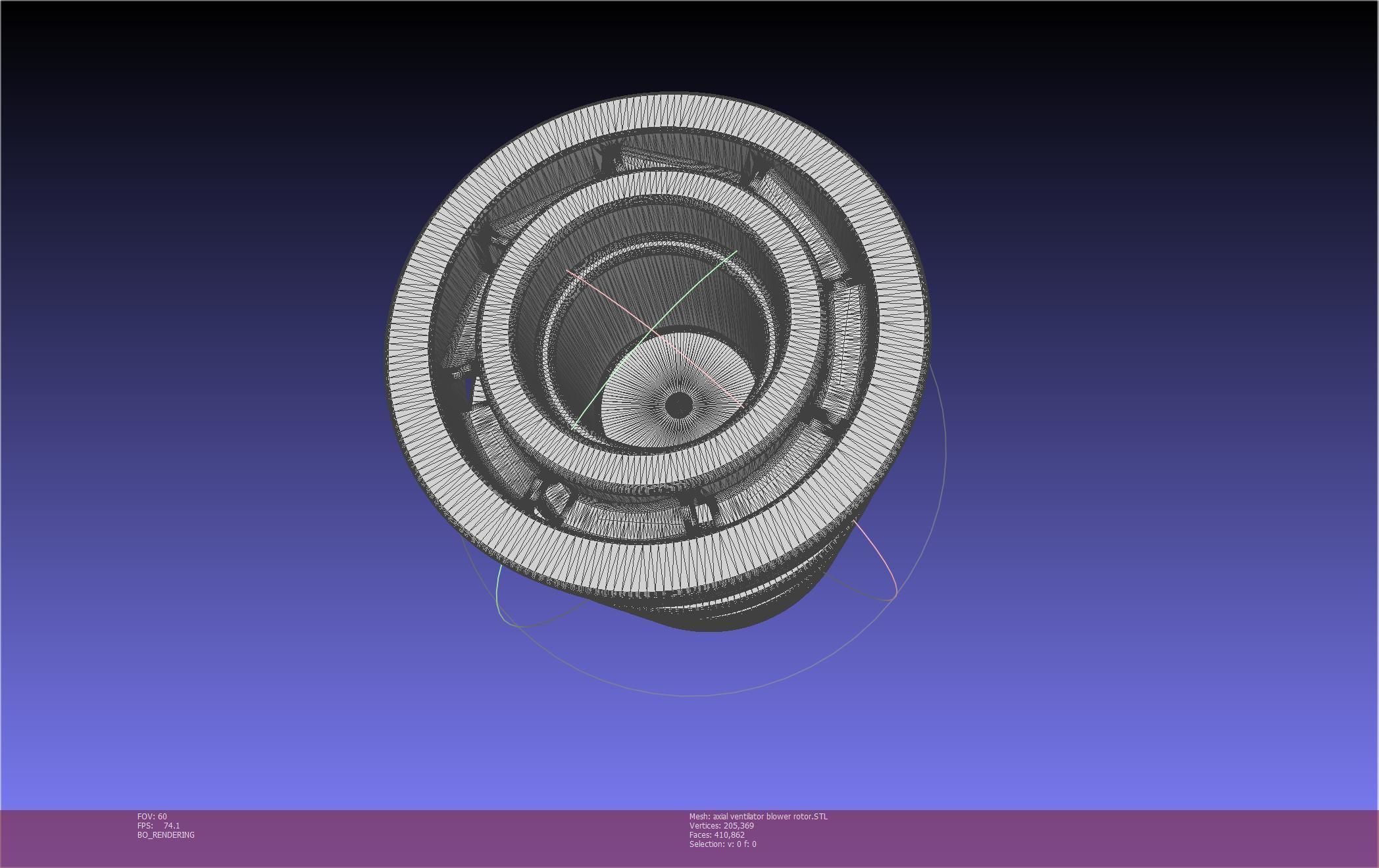 3D-Printable Axial Ventilator Blower Assembly 3D print model_10